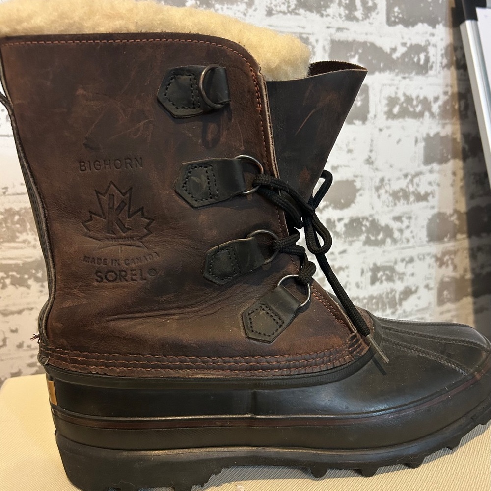 Sorel Men's Brown and Black Winter Boots